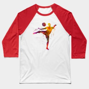 Soccer player in watercolor Baseball T-Shirt